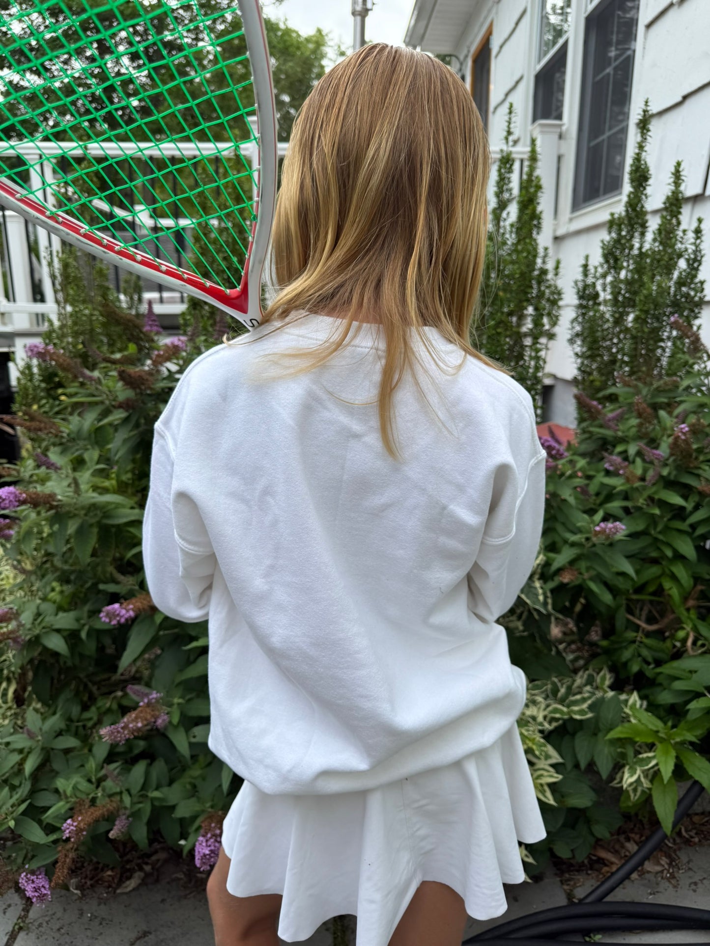 Two Yellow Dots Youth crewneck sweatshirt-White