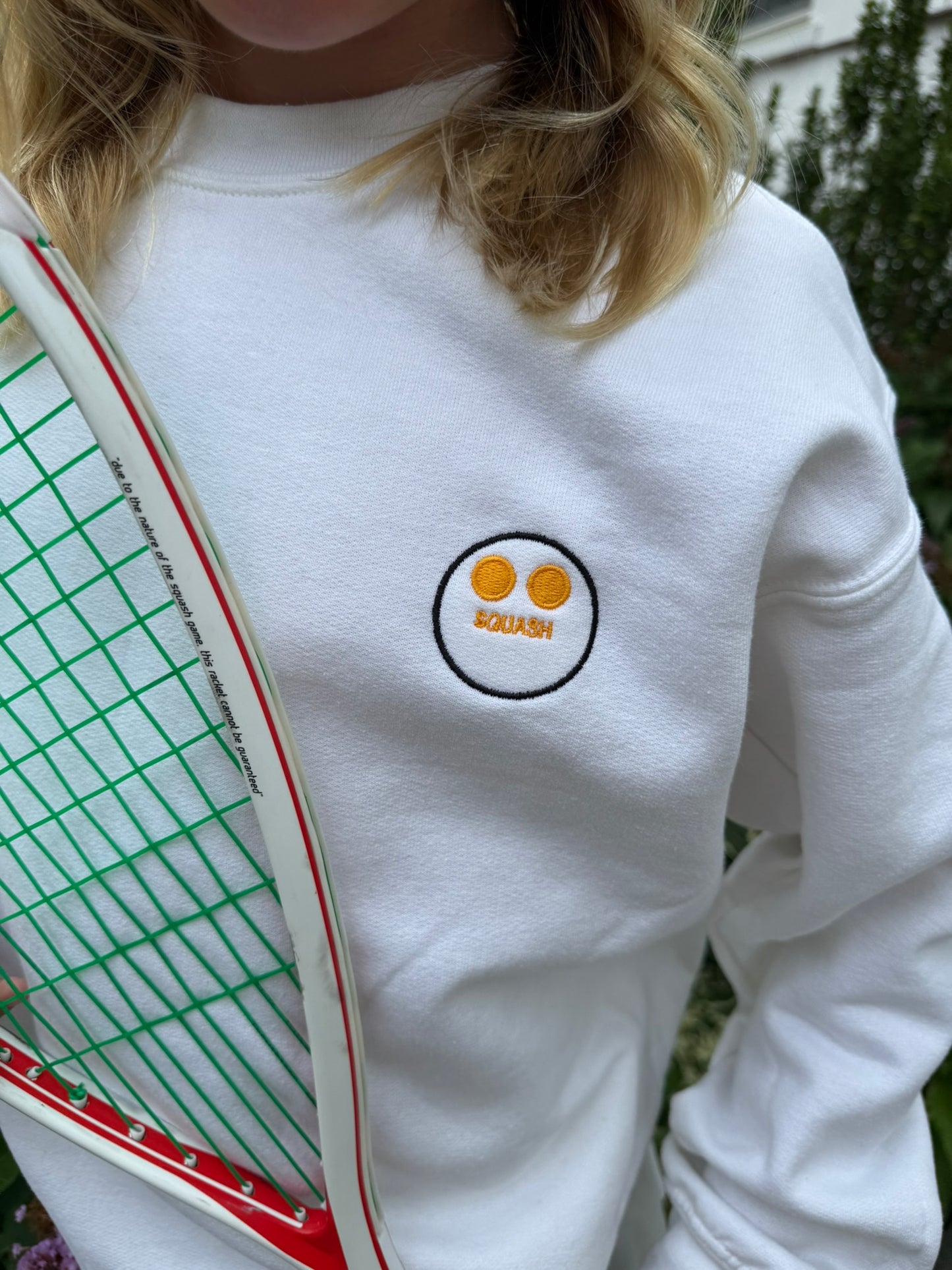 Two Yellow Dots Youth crewneck sweatshirt-White
